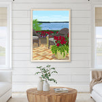 Hydrangeas By The Lake Poster by Rich Sladek (frame not included)