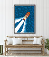 Wooden Boat (top view) Poster by Rich Sladek (frame not included)