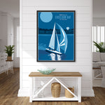 Reflections on Excelsior Bay Lake Minnetonka, Sailboat Poster by Rich Sladek (frame not included)