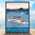 Summer Cruisin' Lady of the Lake on Lake Minnetonka Poster by Rich Sladek (frame not included)
