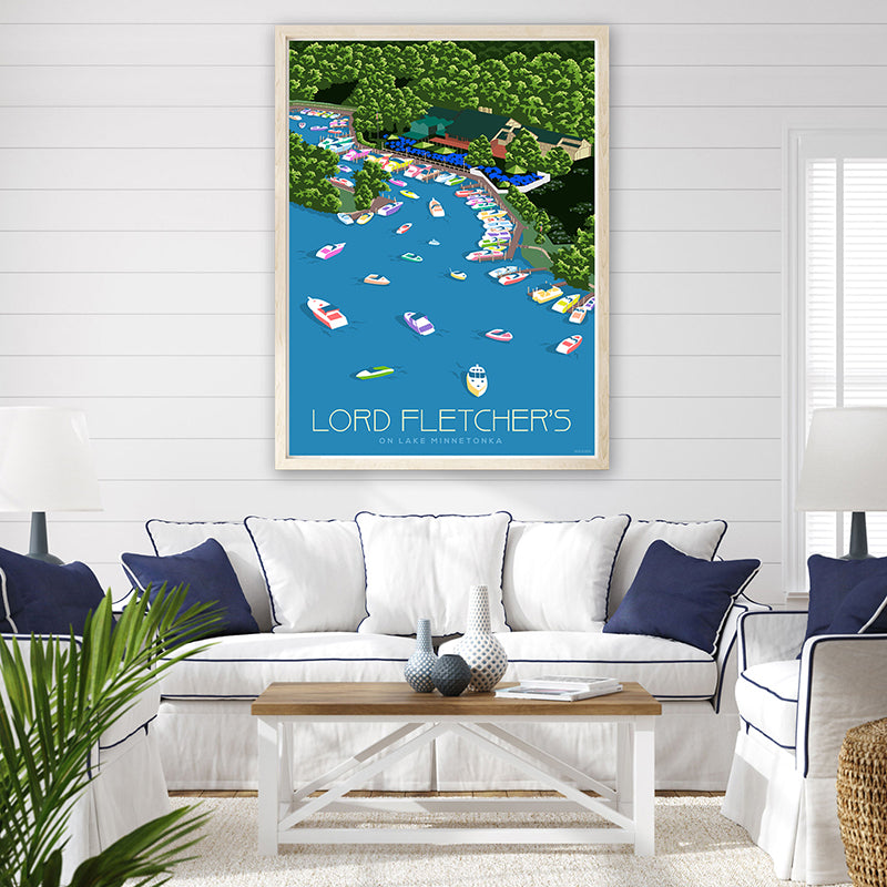 Lord Fletcher's, Lake Minnetonka Poster by Rich Sladek (frame not included)