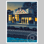 Wayzata Theater at the Movies, Lake Minnetonka, Historical Poster by Rich Sladek (frame not included)
