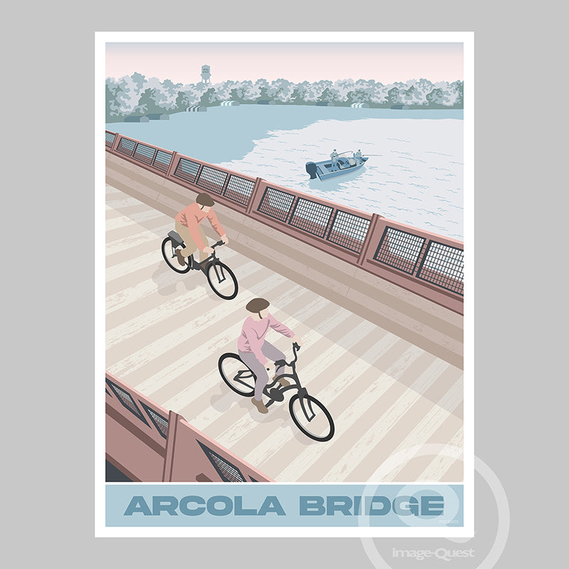 Arcola Bridge, Lake Minnetonka Poster by Rich Sladek (frame not included)