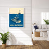 Charter Fishing, Lake Superior, Rock of Ages Lighthouse Poster by Rich Sladek (frame not included)