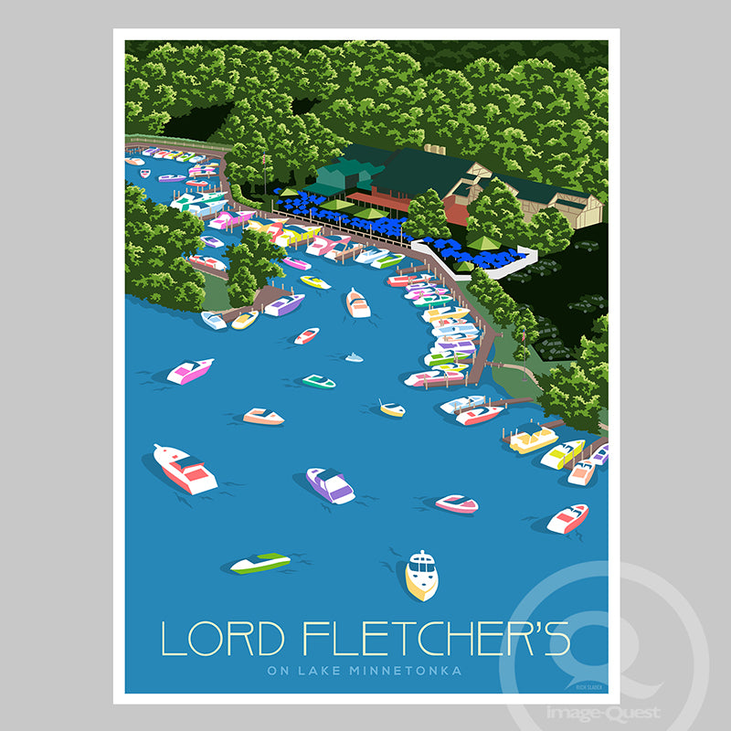 Lord Fletcher's, Lake Minnetonka Poster by Rich Sladek (frame not included)