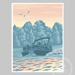 Pontoon, Boating Poster by Rich Sladek (frame not included)