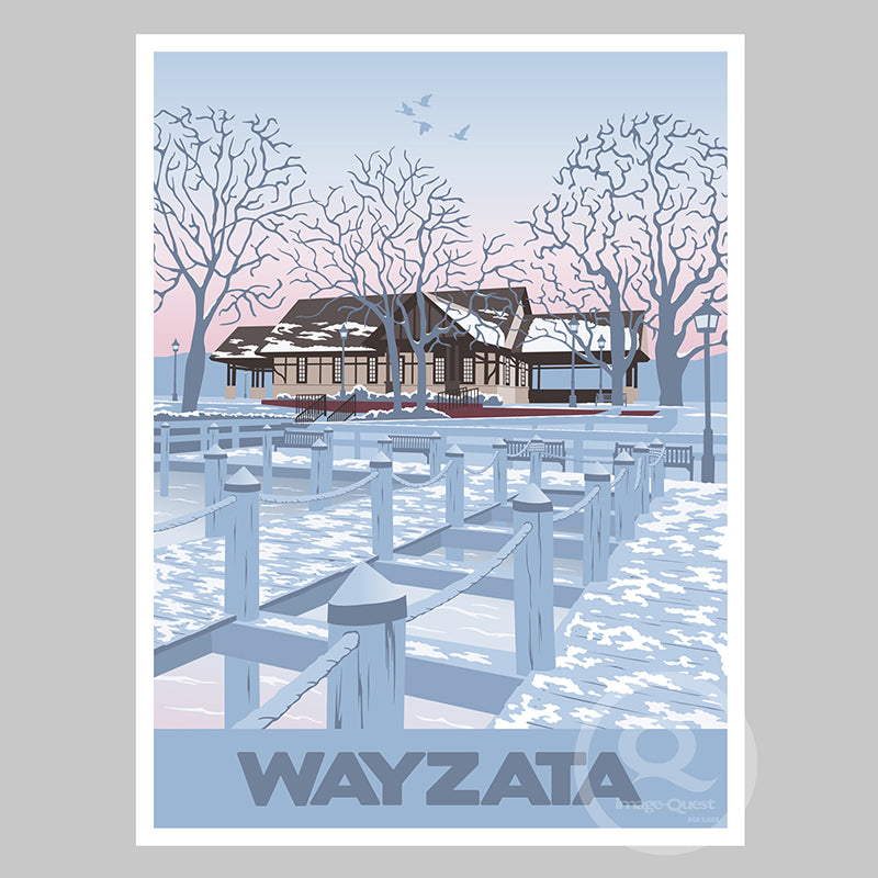 Wayzata Depot on Lake Minnetonka Poster by Rich Sladek (frame not included)