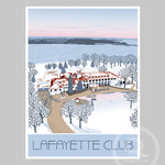 Lafayette Club - Winter, Lake Minnetonka Poster by Rich Sladek (frame not included)