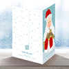 Santa's Big Catch - Minnesota, Walleye Christmas Card by Rich Sladek