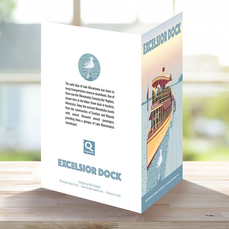 Excelsior Dock, The Minnetonka, Lake Minnetonka Greeting Card