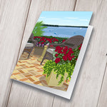 Hydrangeas By The Lake, Greeting Card