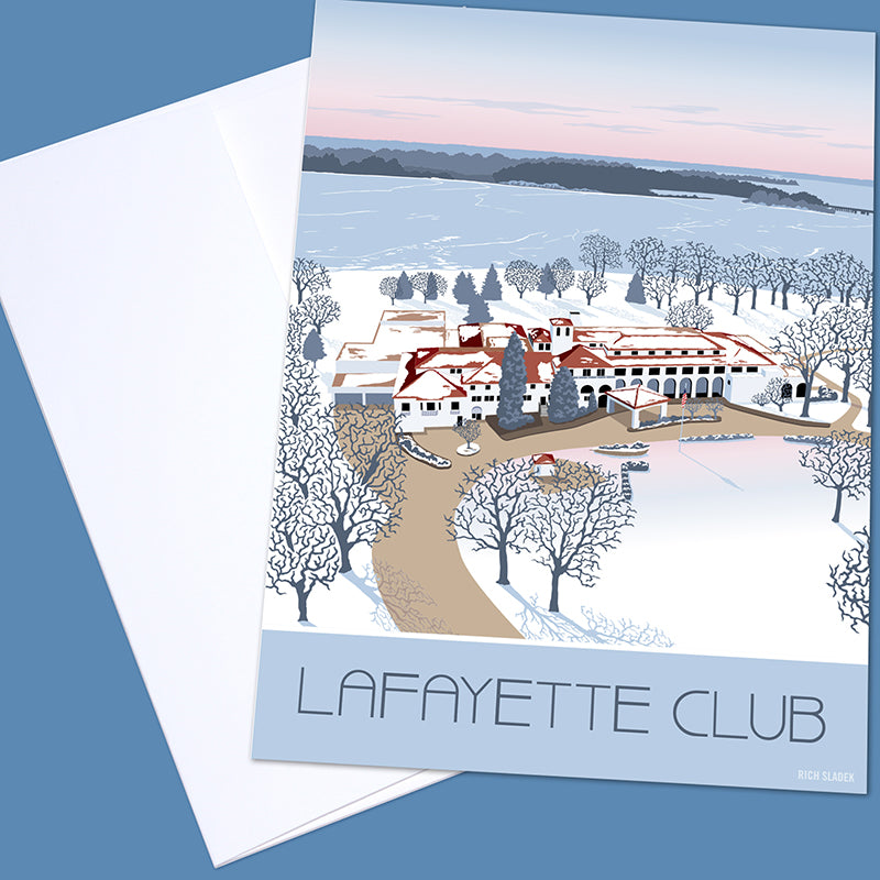 Lafayette Club - Winter, Lake Minnetonka Greeting Card