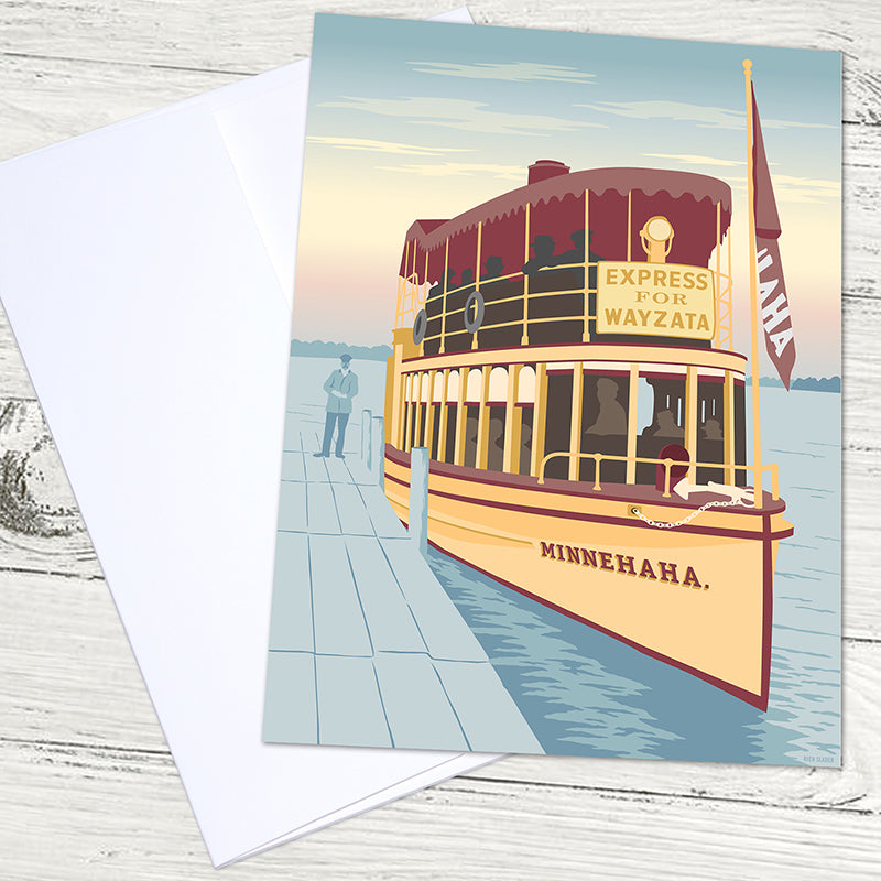 Minnehaha, Lake Minnetonka, Express For Wayzata Greeting Card