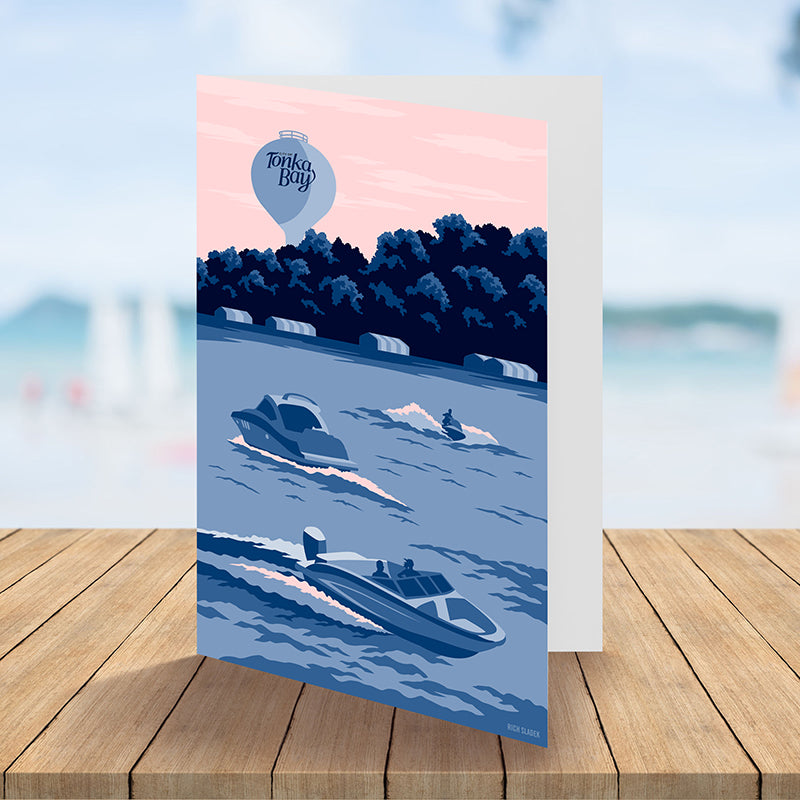 Tonka Bay Boats, Lake Minnetonka Greeting Card