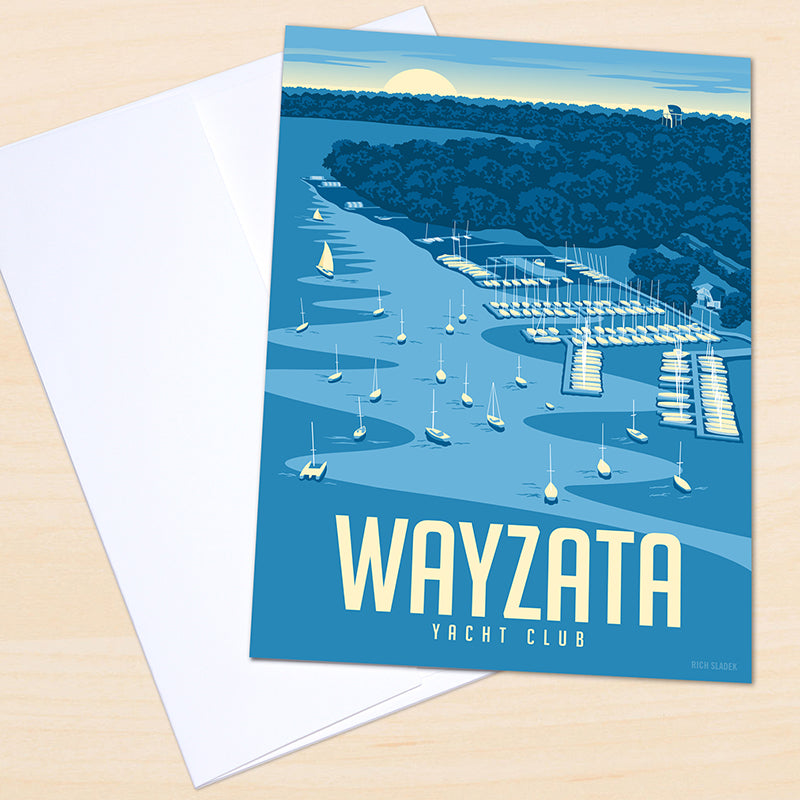 Wayzata Yacht Club, Lake Minnetonka Greeting Card