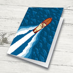 Wooden Boat (top view) Greeting Card